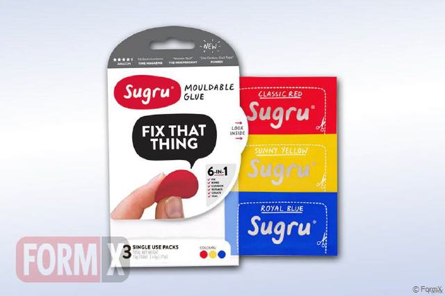 Sugru Original Mouldable Glue - White 3 Pack - PAST DATE SPECIAL